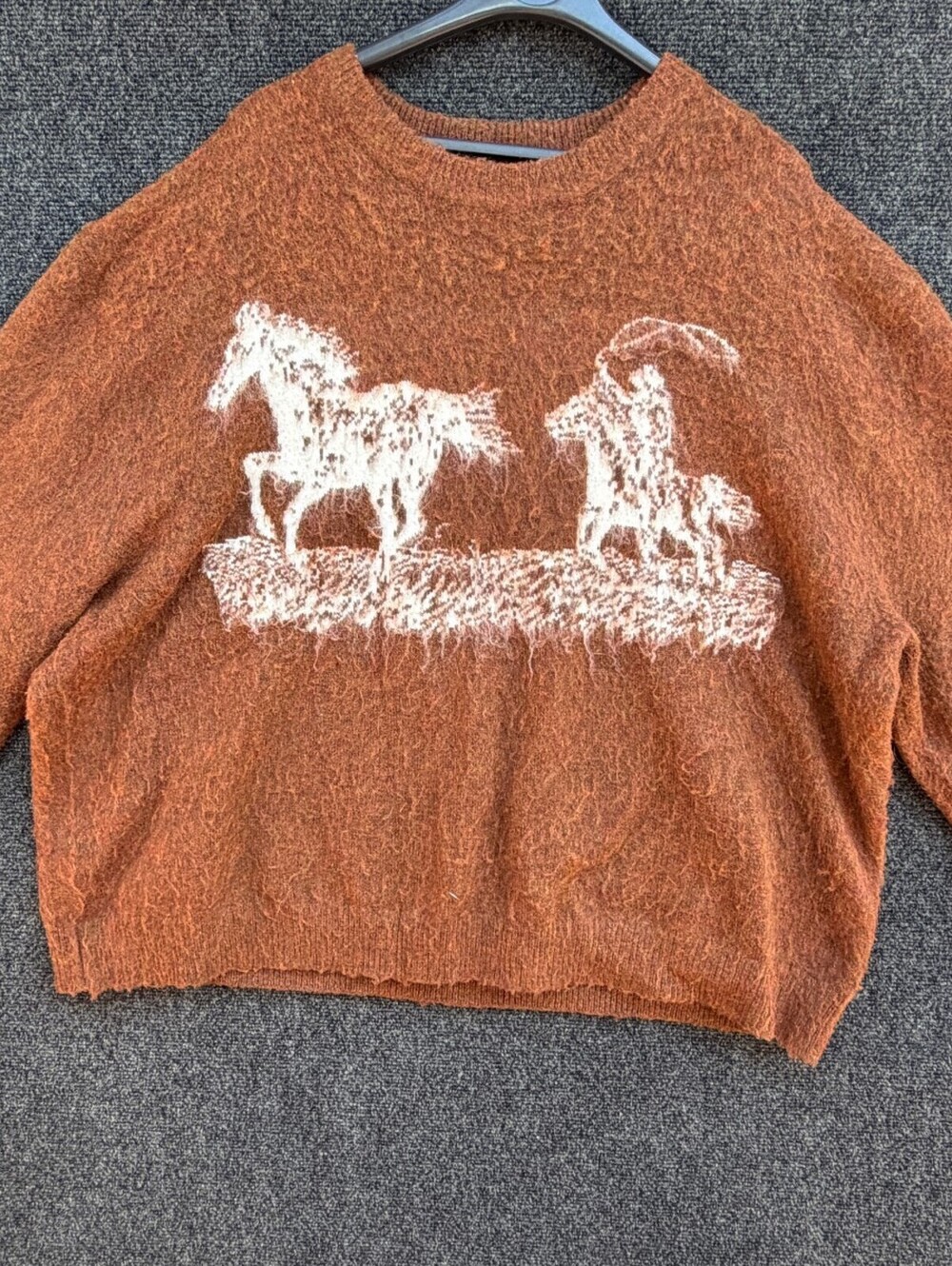 The Man Who Captured Sunshine Lasso Knit Mohair Sweater XXL